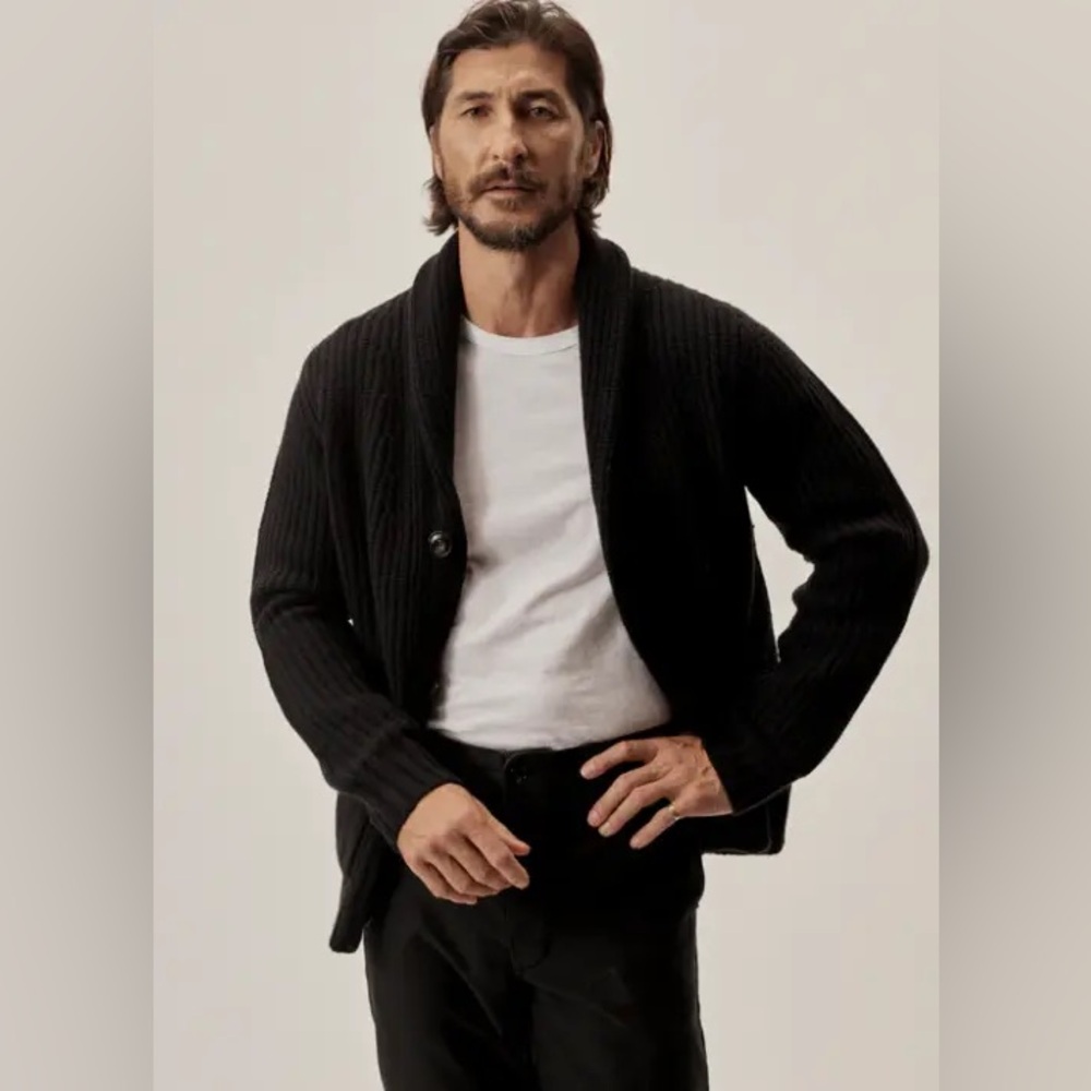 Buck Mason Men's Wool & Cashmere blend Cardigan Sweater